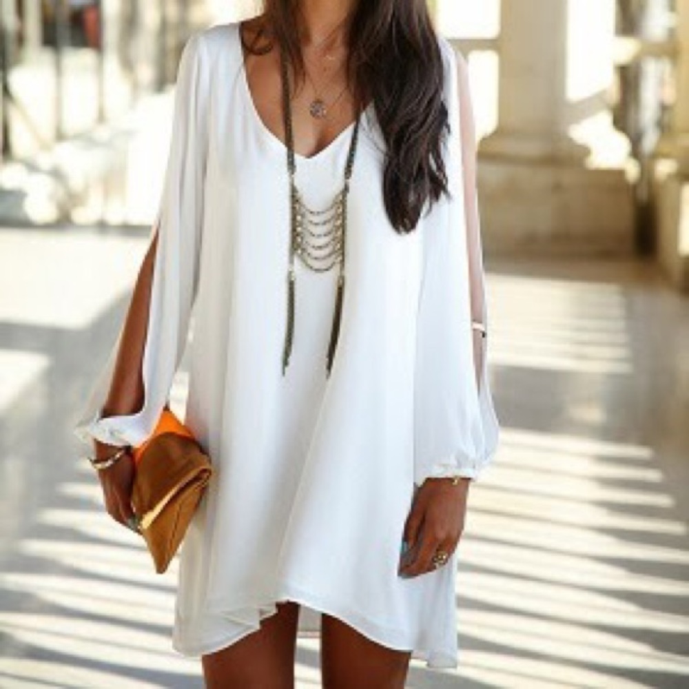 Lovers + Friends white dress